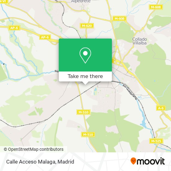 mapa Calle Acceso Malaga