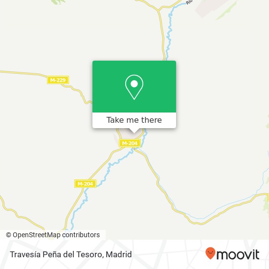 Travesía Peña del Tesoro map