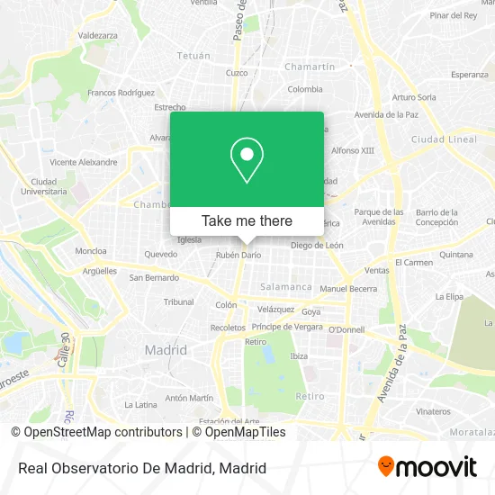 Real Observatorio De Madrid map