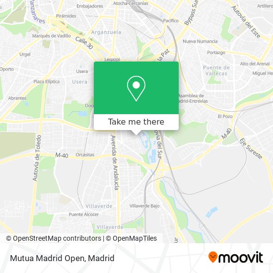 Mutua Madrid Open map