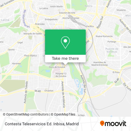 Contesta Teleservicios Ed. Inbisa map