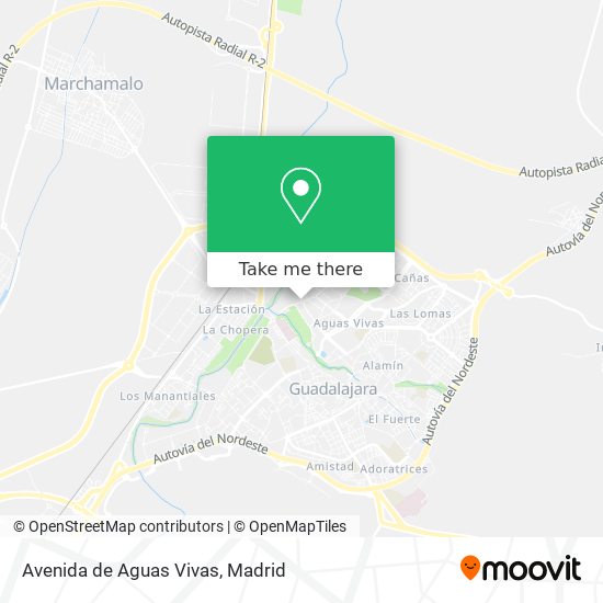 mapa Avenida de Aguas Vivas