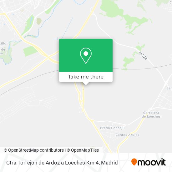 Ctra.Torrejón de Ardoz a Loeches Km 4 map