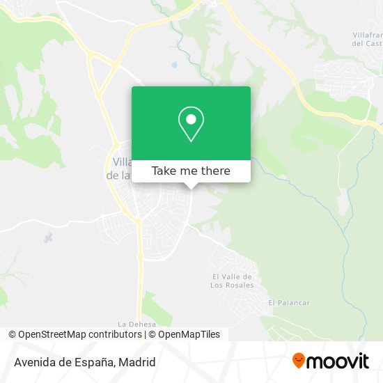 mapa Avenida de España