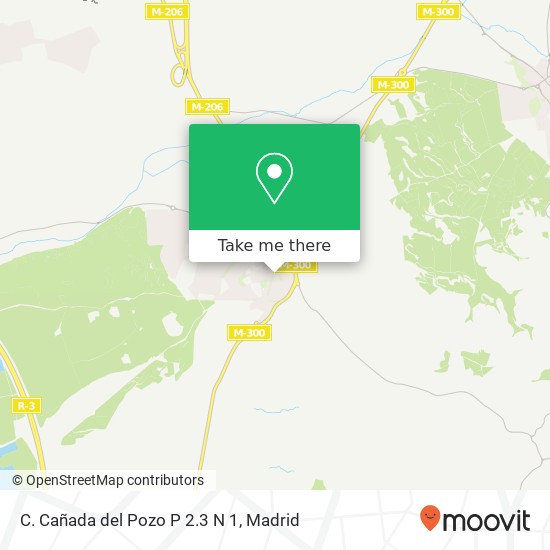 mapa C. Cañada del Pozo P 2.3 N 1