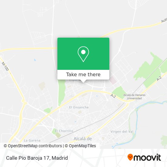 mapa Calle Pío Baroja 17