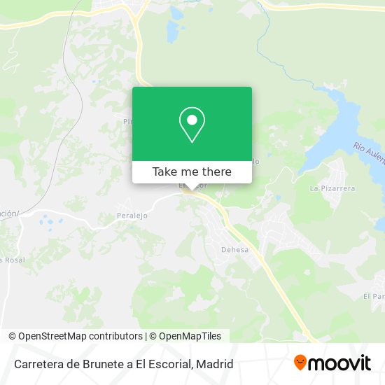 Carretera de Brunete a El Escorial map