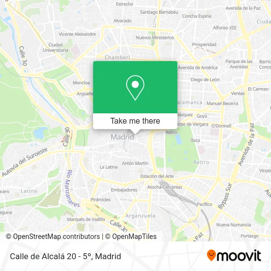 Calle de Alcalá 20 - 5º map