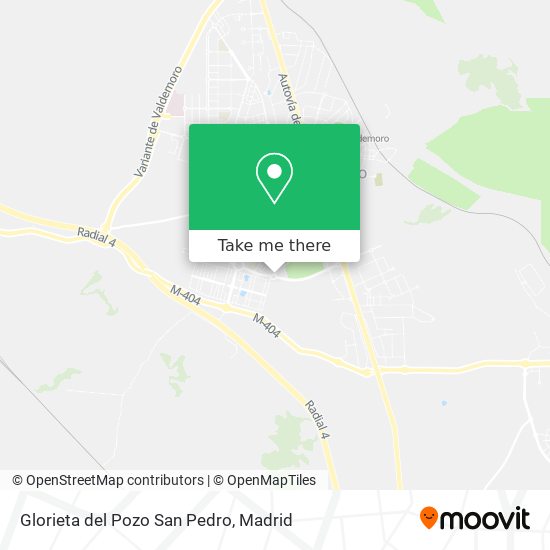 Glorieta del Pozo San Pedro map