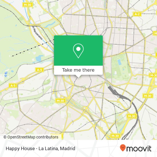 Happy House - La Latina map