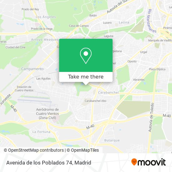 Avenida de los Poblados 74 map