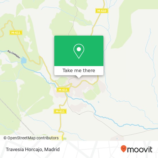 mapa Travesía Horcajo