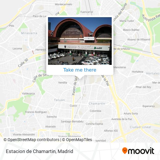 mapa Estacion de Chamartin