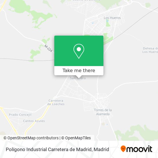 mapa Polígono Industrial Carretera de Madrid