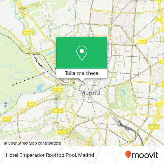 Hotel Emperador Rooftop Pool map