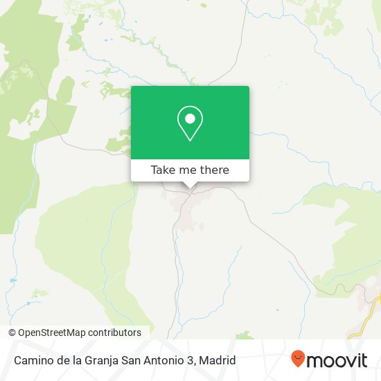 mapa Camino de la Granja San Antonio 3
