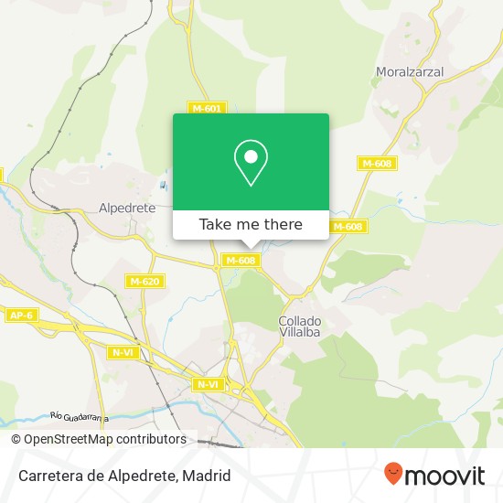 Carretera de Alpedrete map