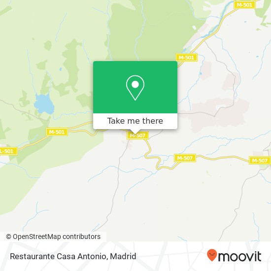 mapa Restaurante Casa Antonio, Carretera Navalcarnero 28649 Rozas de Puerto Real