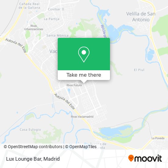 mapa Lux Lounge Bar