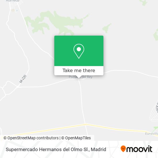 mapa Supermercado Hermanos del Olmo Sl.