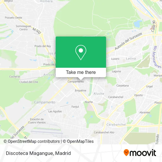 Discoteca Magangue map