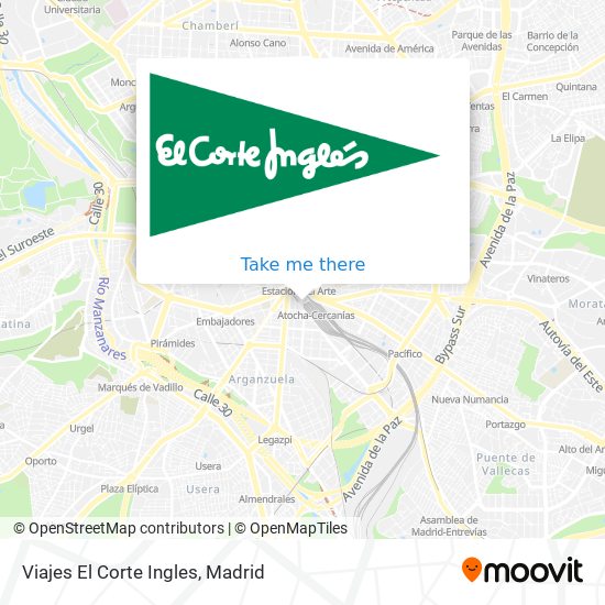 mapa Viajes El Corte Ingles