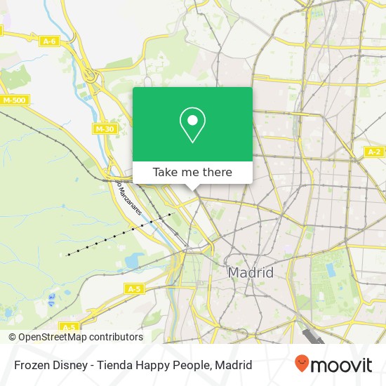 mapa Frozen Disney - Tienda Happy People, Calle de Altamirano, 6 28008 Arguelles Madrid