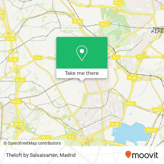 mapa Theloft by Salsaisartén, Calle Albasánz, 67 28037 Simancas Madrid
