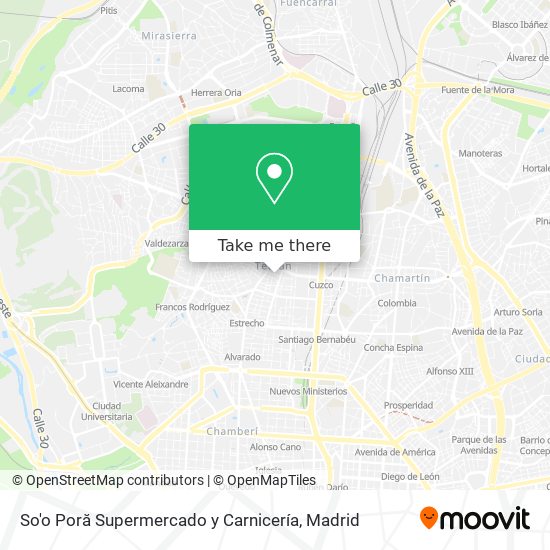 So'o Poră Supermercado y Carnicería map