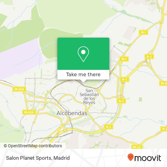 mapa Salon Planet Sports