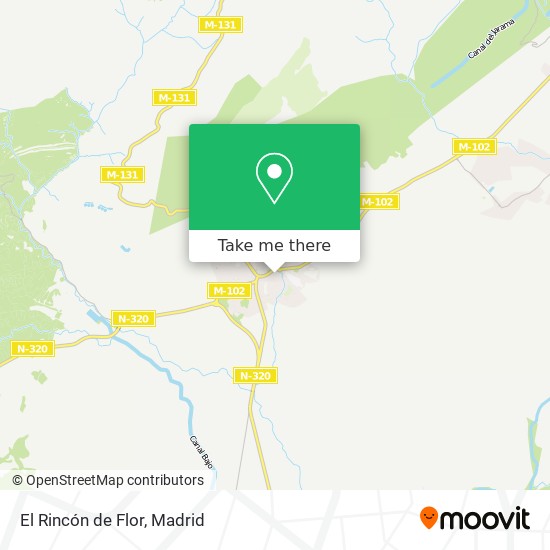 El Rincón de Flor map