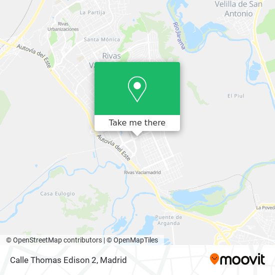 Calle Thomas Edison 2 map