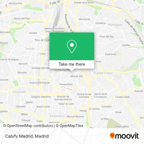 Cabify Madrid map