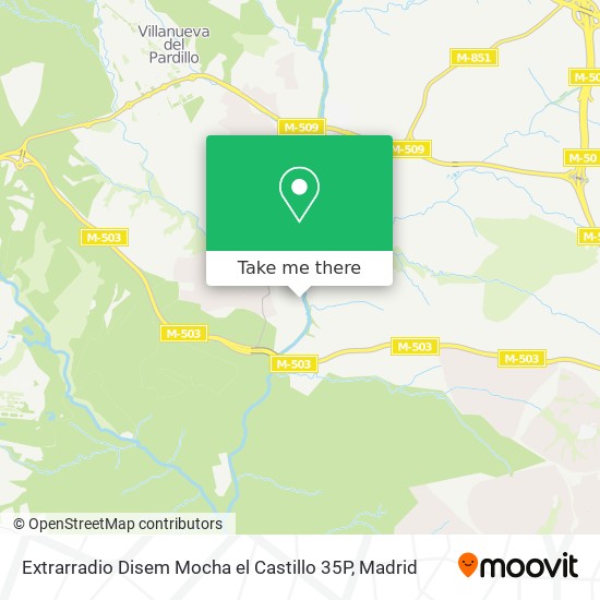 Extrarradio Disem Mocha el Castillo 35P map
