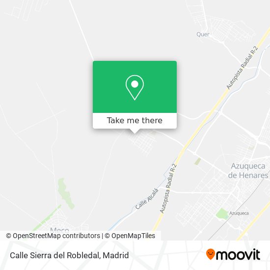 mapa Calle Sierra del Robledal