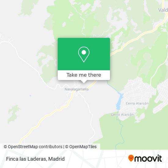 Finca las Laderas map