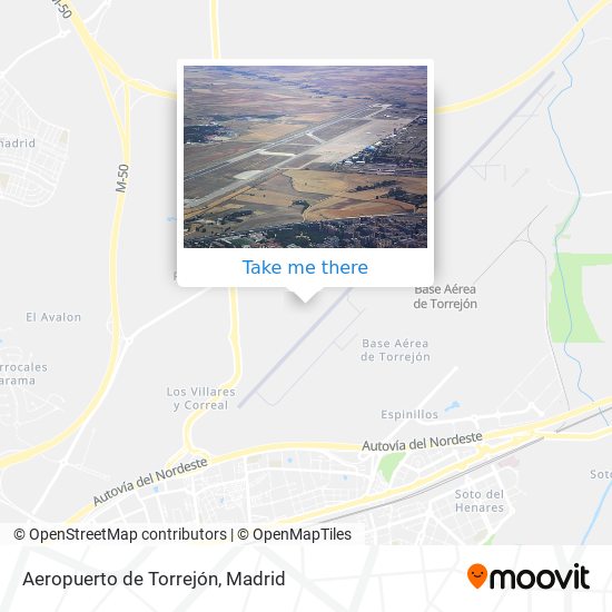 mapa Aeropuerto de Torrejón