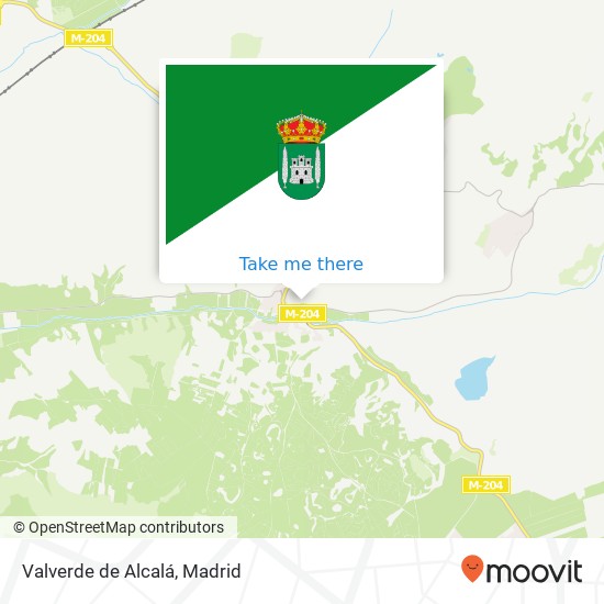 Valverde de Alcalá map