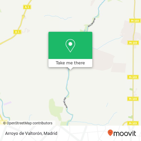 Arroyo de Valtorón map