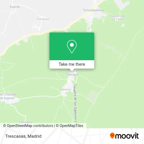 Trescasas map