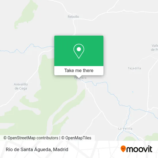 Río de Santa Águeda map