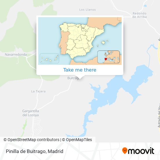 Pinilla de Buitrago map