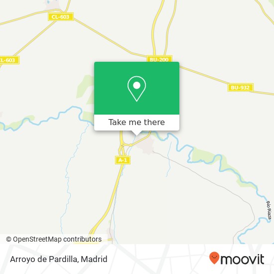 Arroyo de Pardilla map