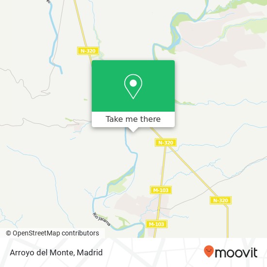 mapa Arroyo del Monte