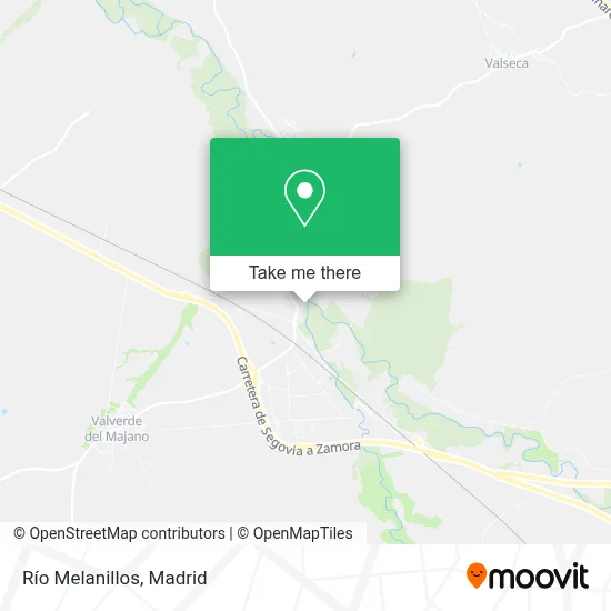 Río Melanillos map