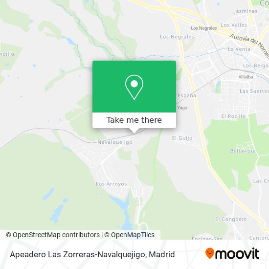 Apeadero Las Zorreras-Navalquejigo map