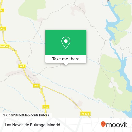 mapa Las Navas de Buitrago