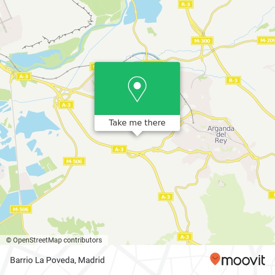 mapa Barrio La Poveda