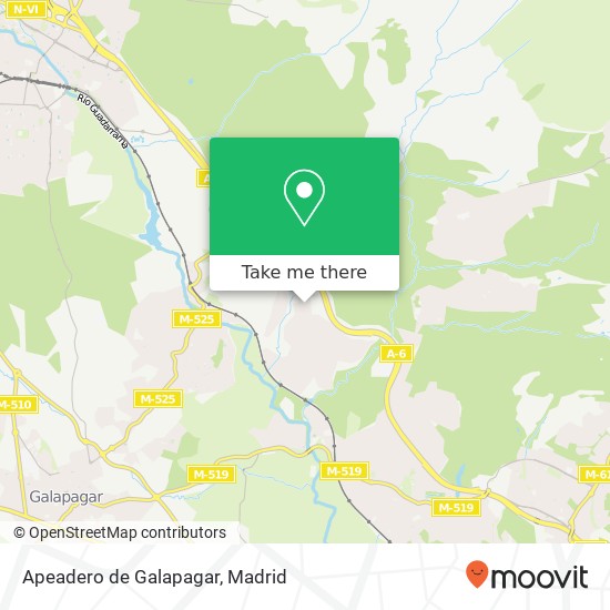 mapa Apeadero de Galapagar