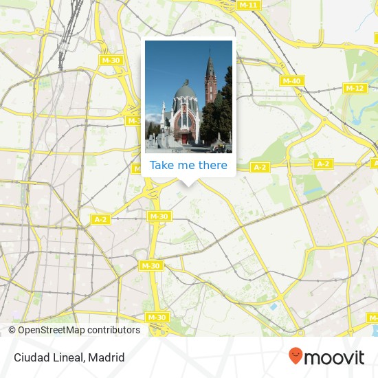Ciudad Lineal map